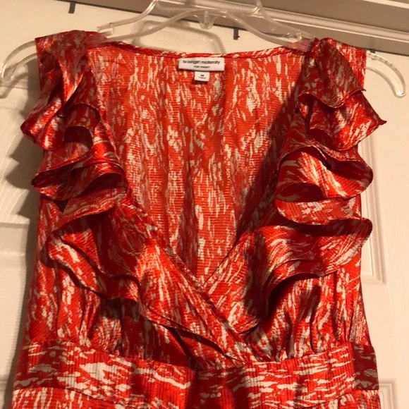 Liz Lange Ruffle Maternity Top - Picture 2 of 6